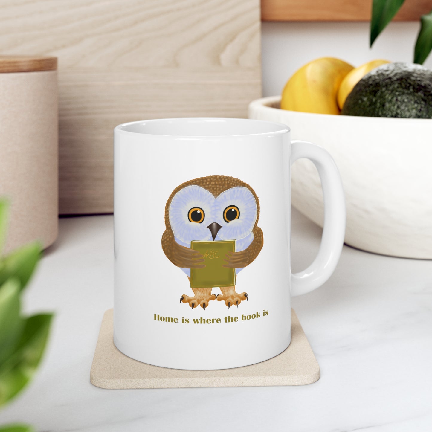 Home is Where the Book Is Ceramic Mug 11oz