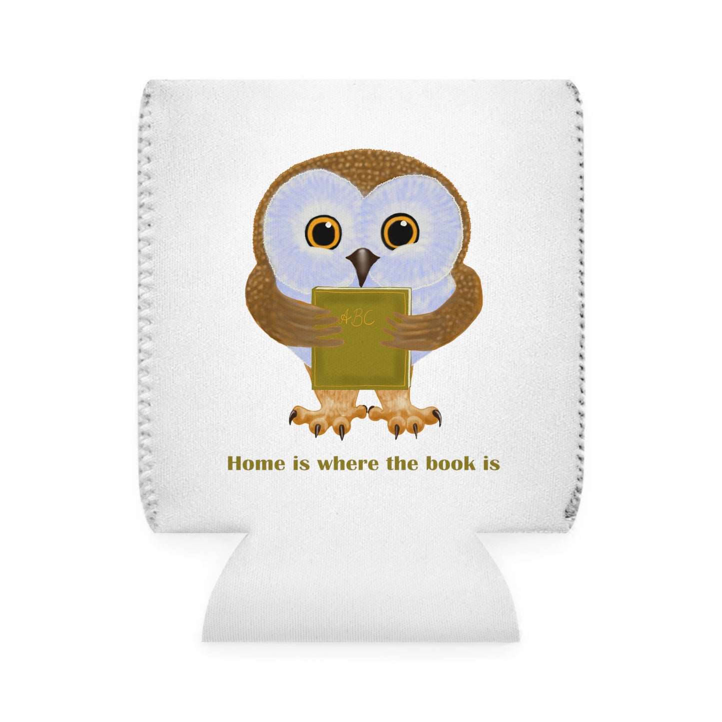 Home Is Where the Book Is Can Cooler Sleeve
