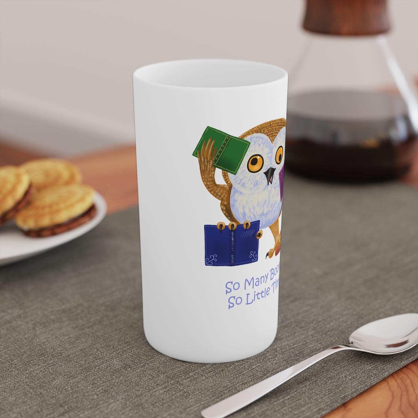 So Many Books So Little Time Conical Coffee Mugs (3oz, 8oz, 12oz)