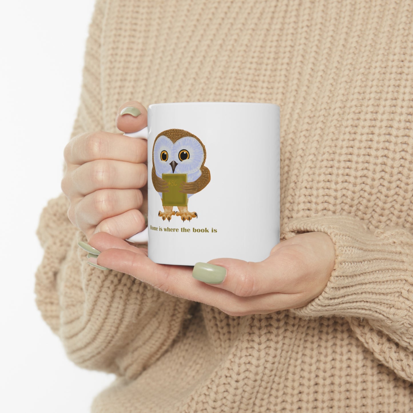 Home is Where the Book Is Ceramic Mug 11oz