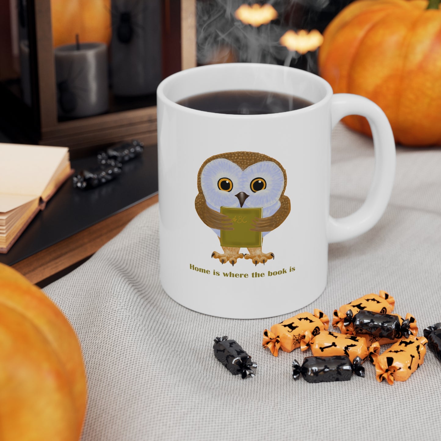 Home is Where the Book Is Ceramic Mug 11oz