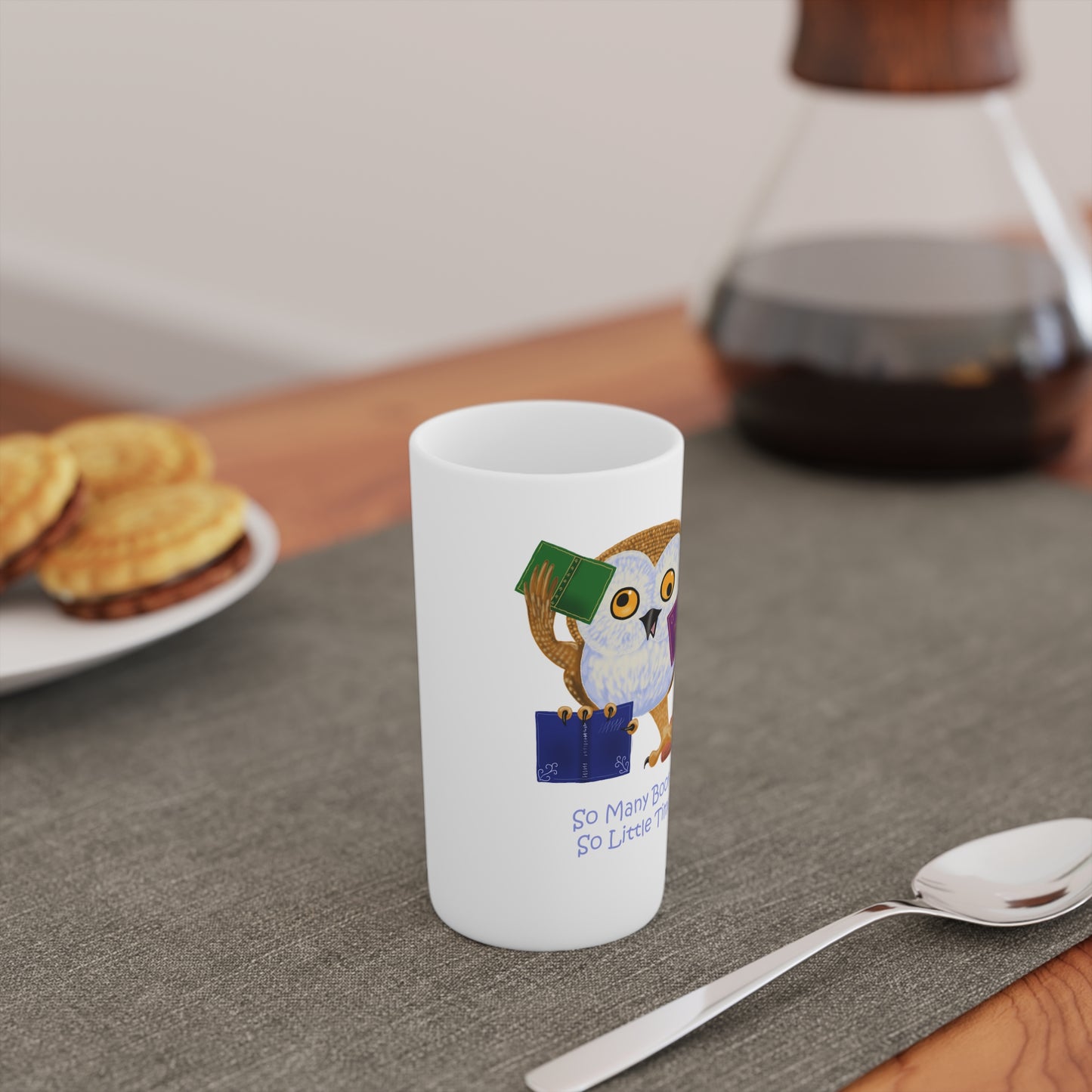 So Many Books So Little Time Conical Coffee Mugs (3oz, 8oz, 12oz)