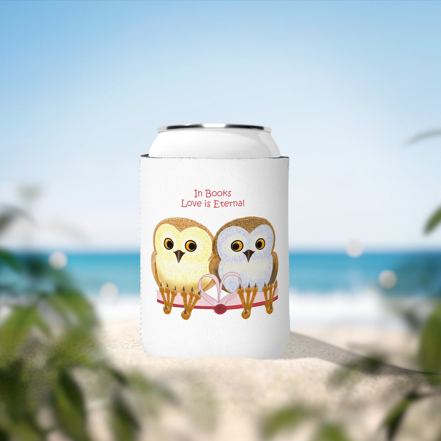 In Books Love Is Eternal Can Cooler Sleeve