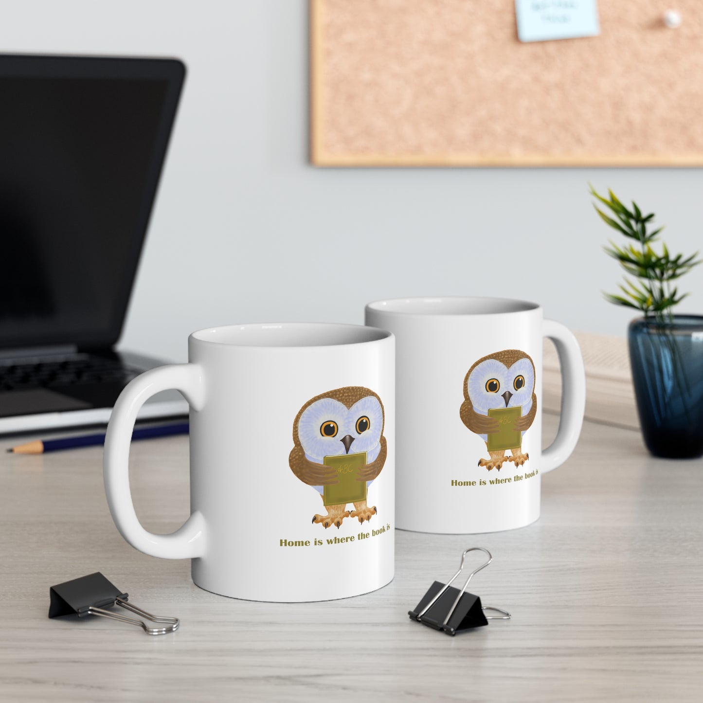 Home is Where the Book Is Ceramic Mug 11oz