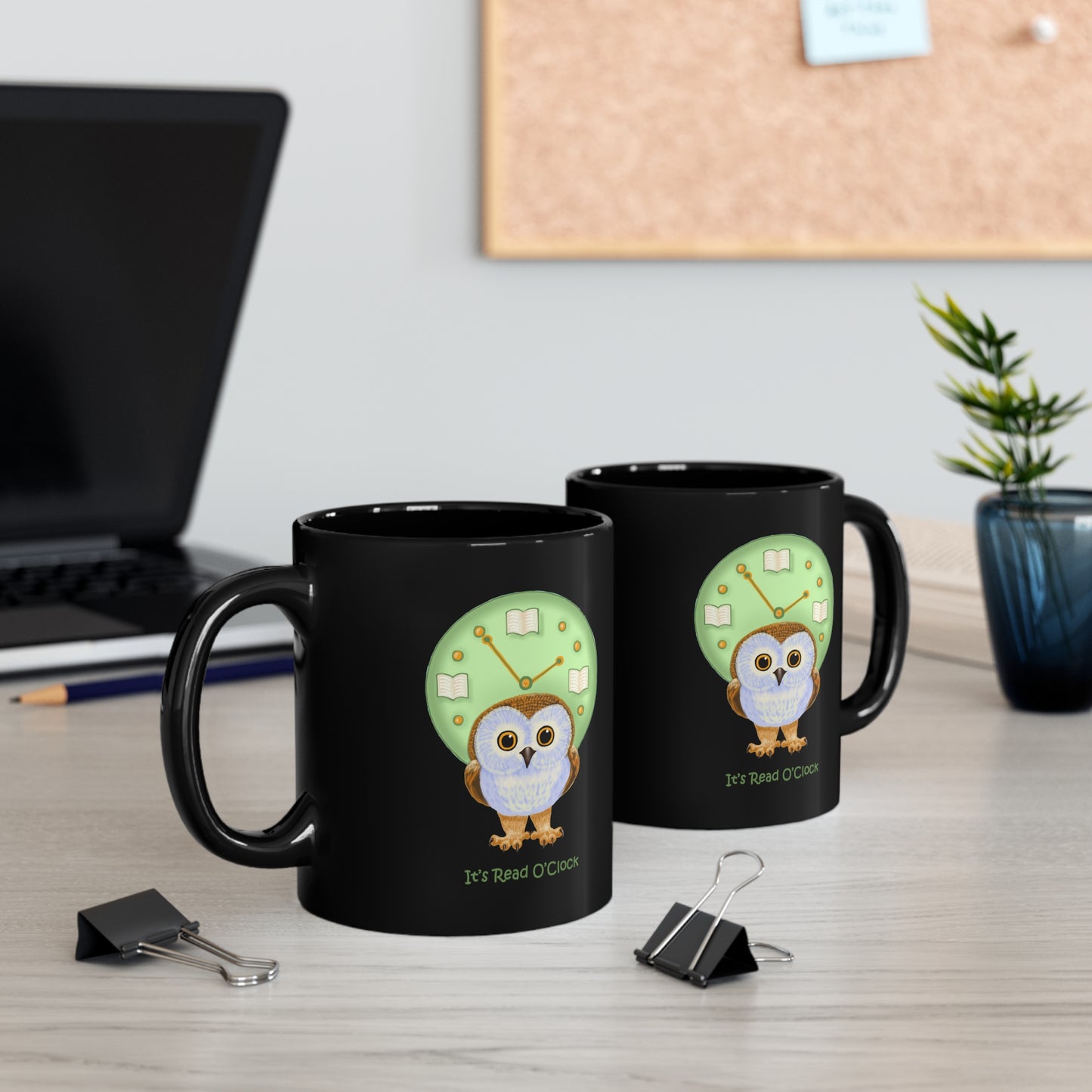 It’s Read O’Clock 11oz Black Mug