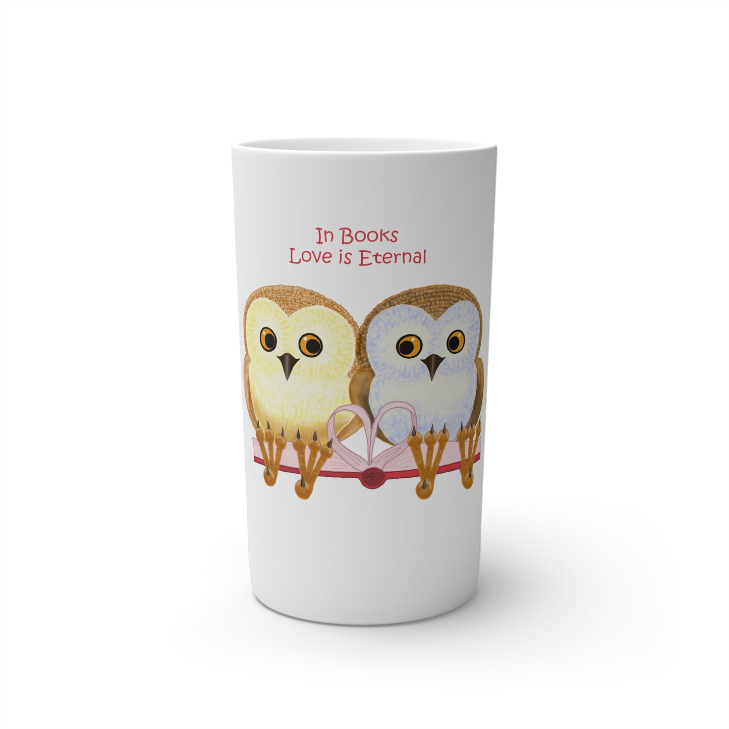 In Books Love Is Eternal Conical Coffee Mugs (3oz, 8oz, 12oz)