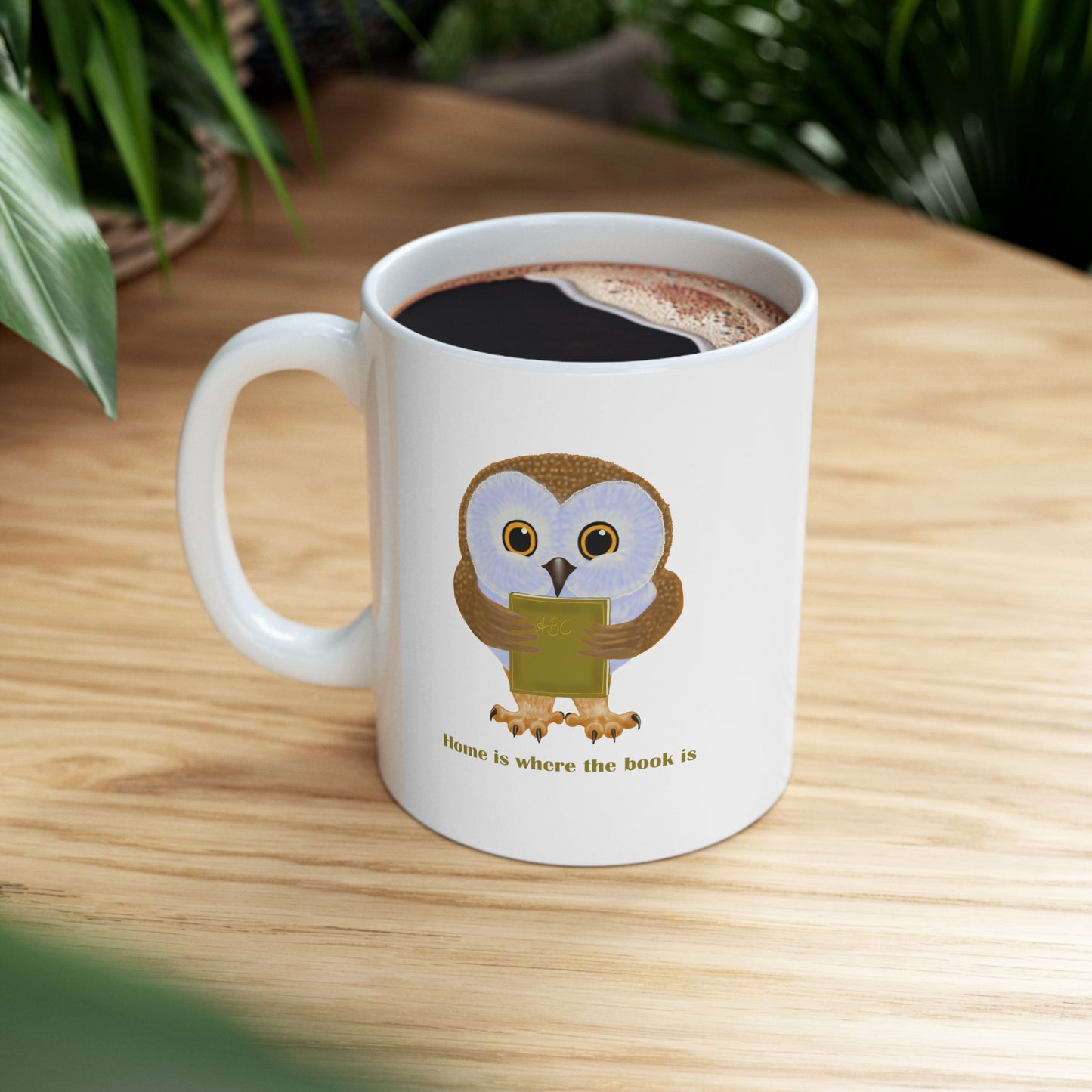 Home is Where the Book Is Ceramic Mug 11oz