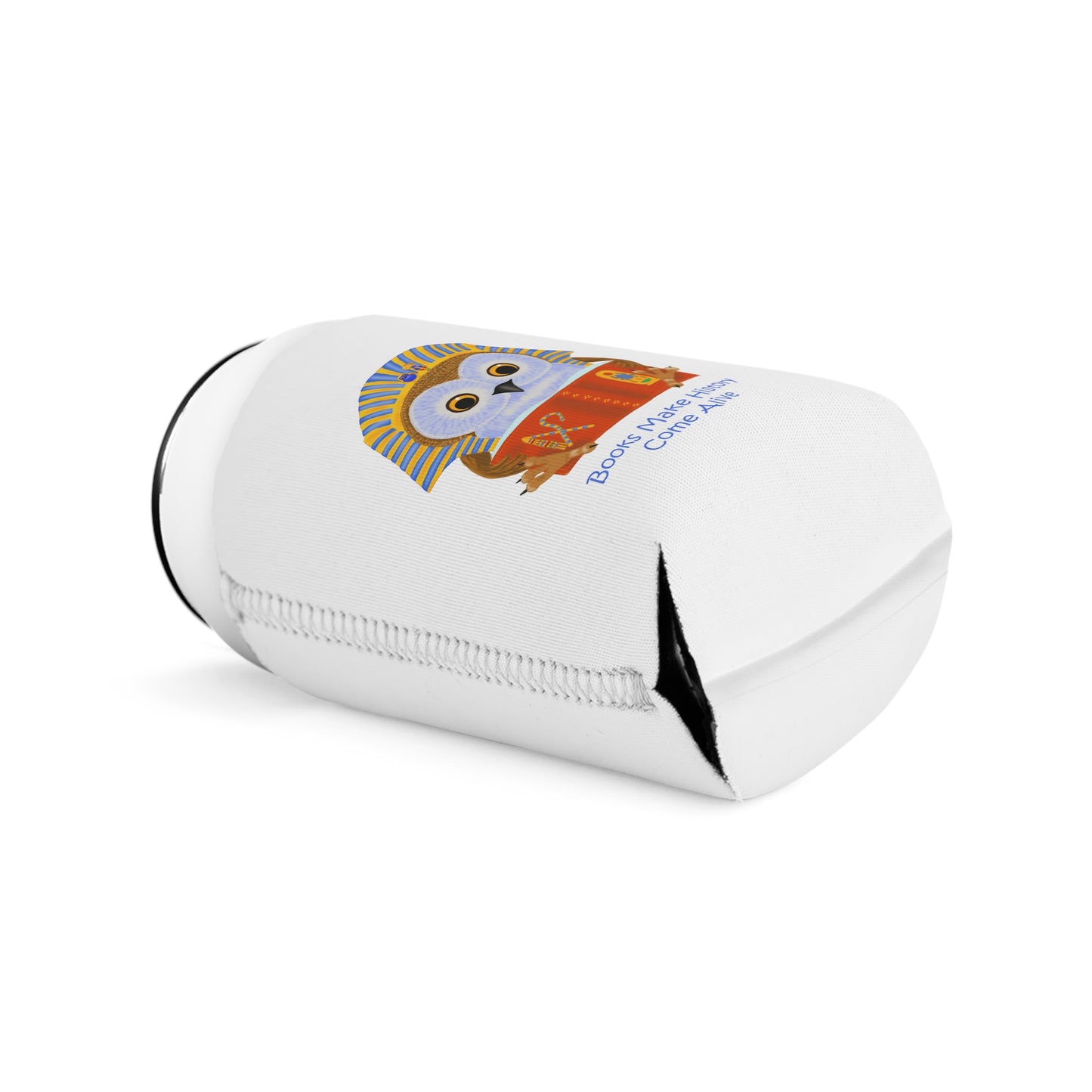 Books make history come alive Can Cooler Sleeve