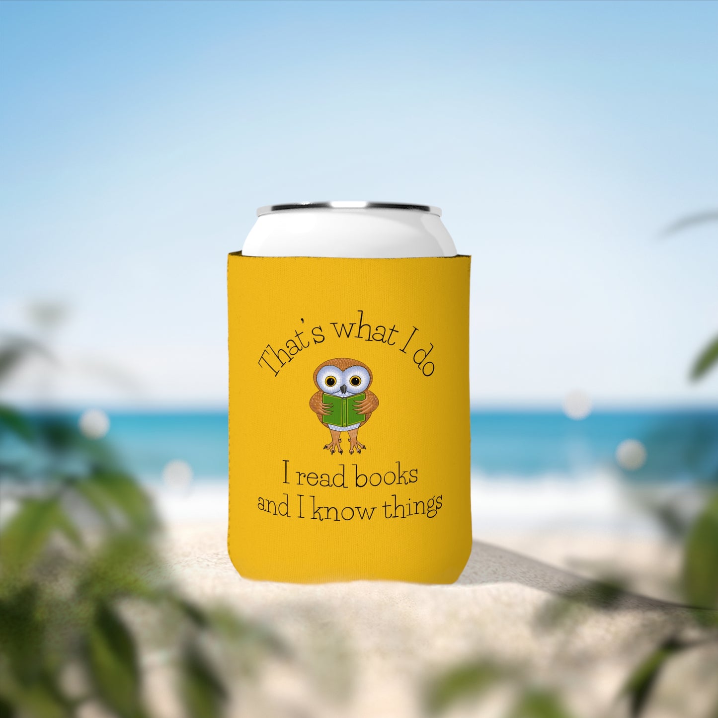 I Read Books and I Know Things Can Cooler Sleeve