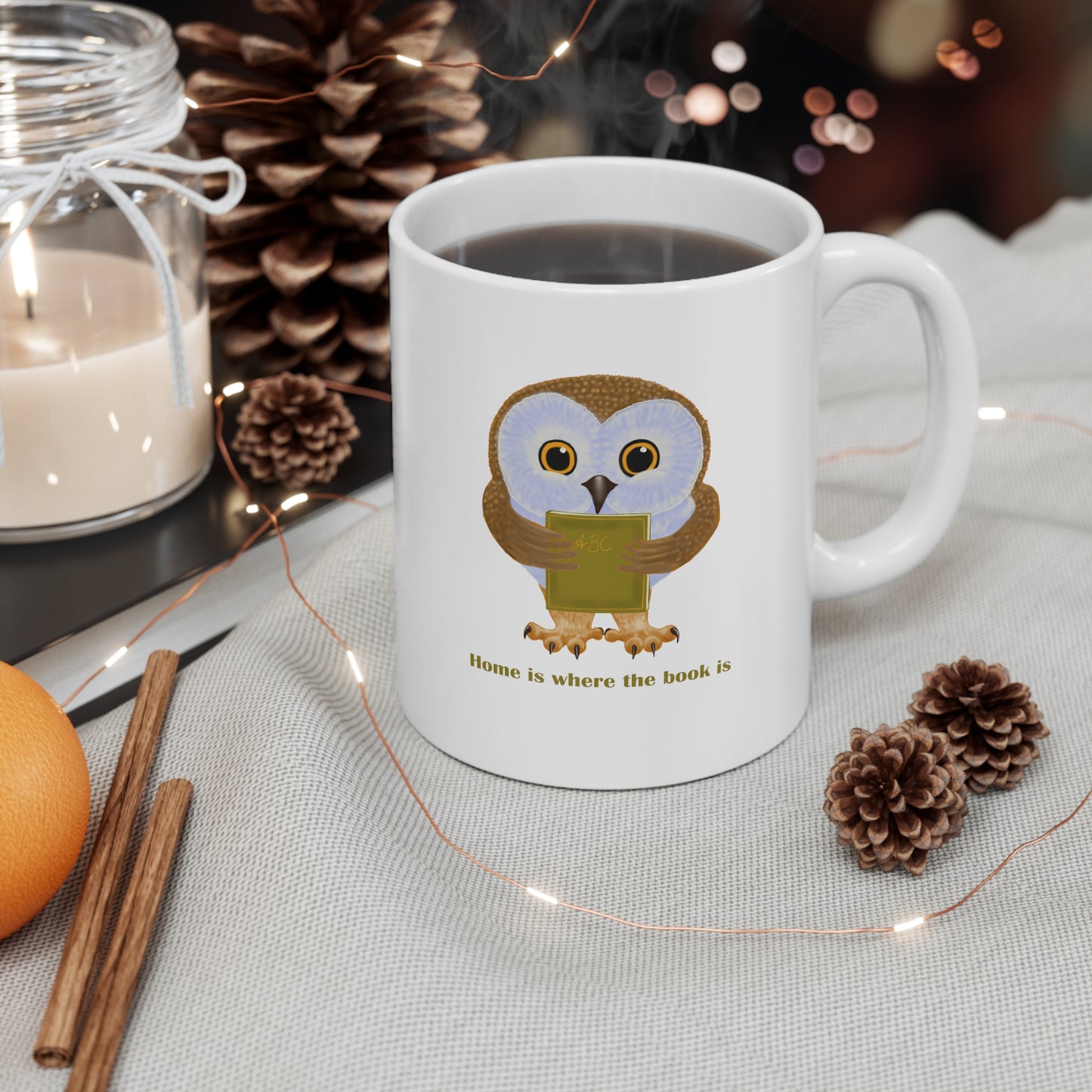 Home is Where the Book Is Ceramic Mug 11oz