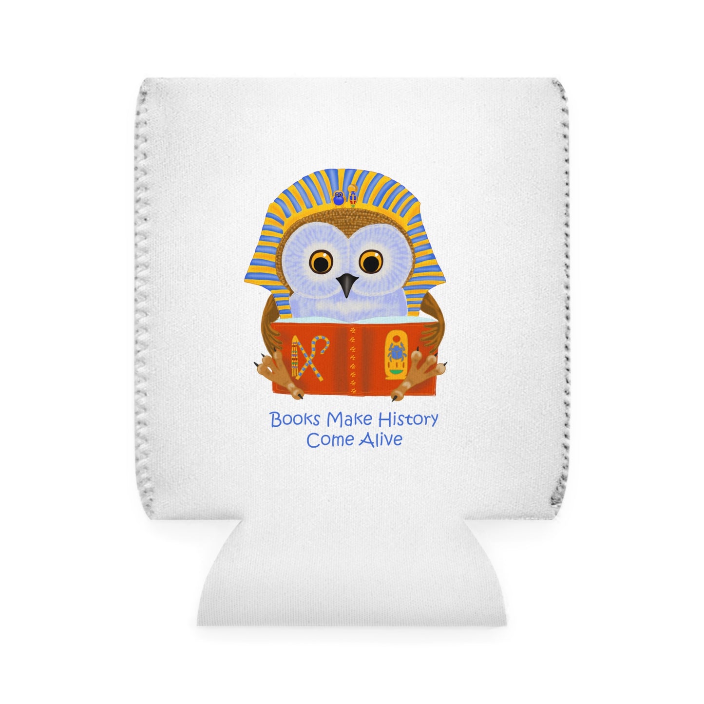 Books make history come alive Can Cooler Sleeve