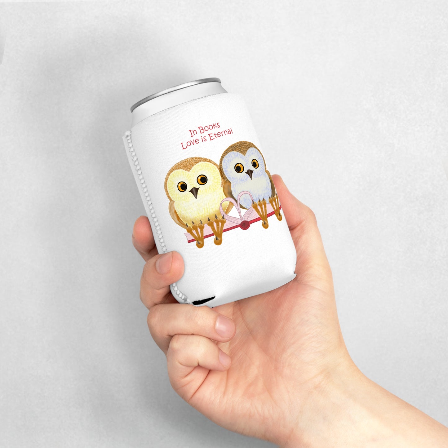 In Books Love Is Eternal Can Cooler Sleeve