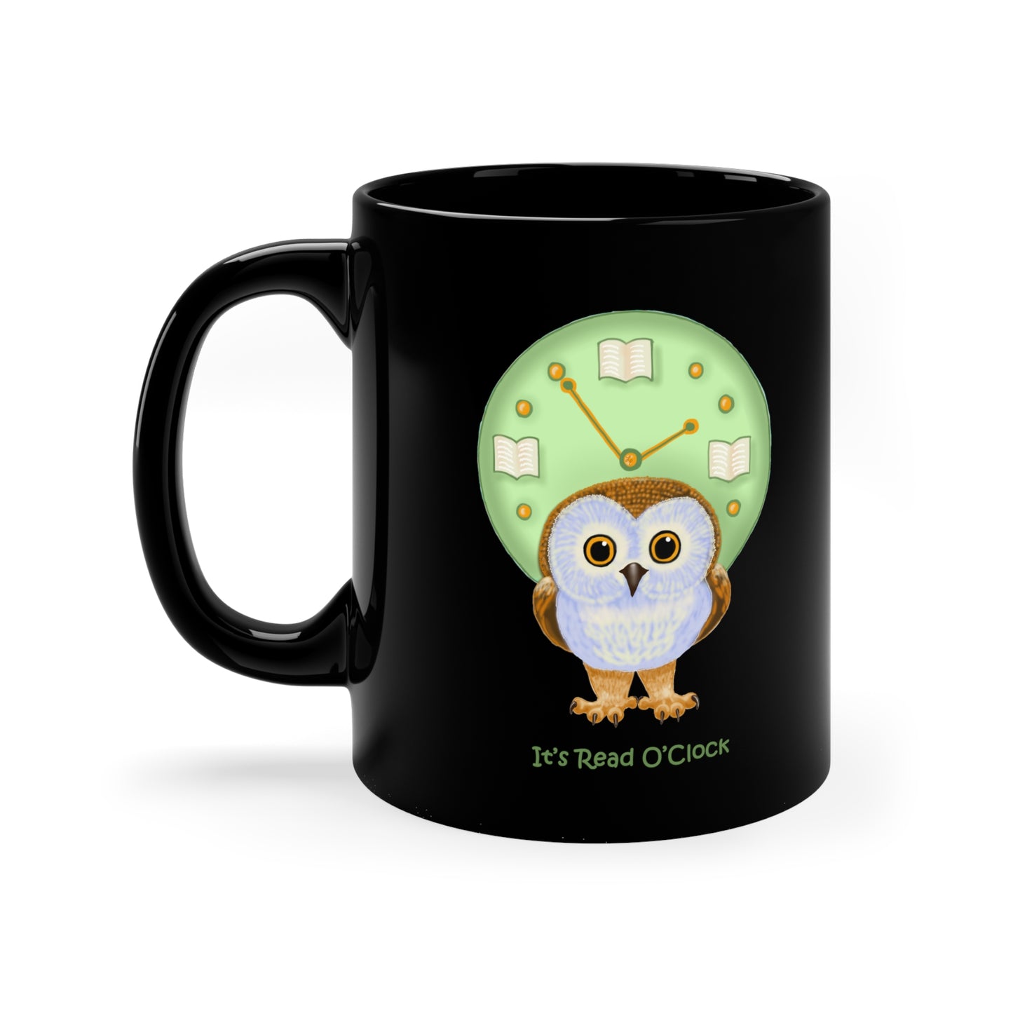 It’s Read O’Clock 11oz Black Mug