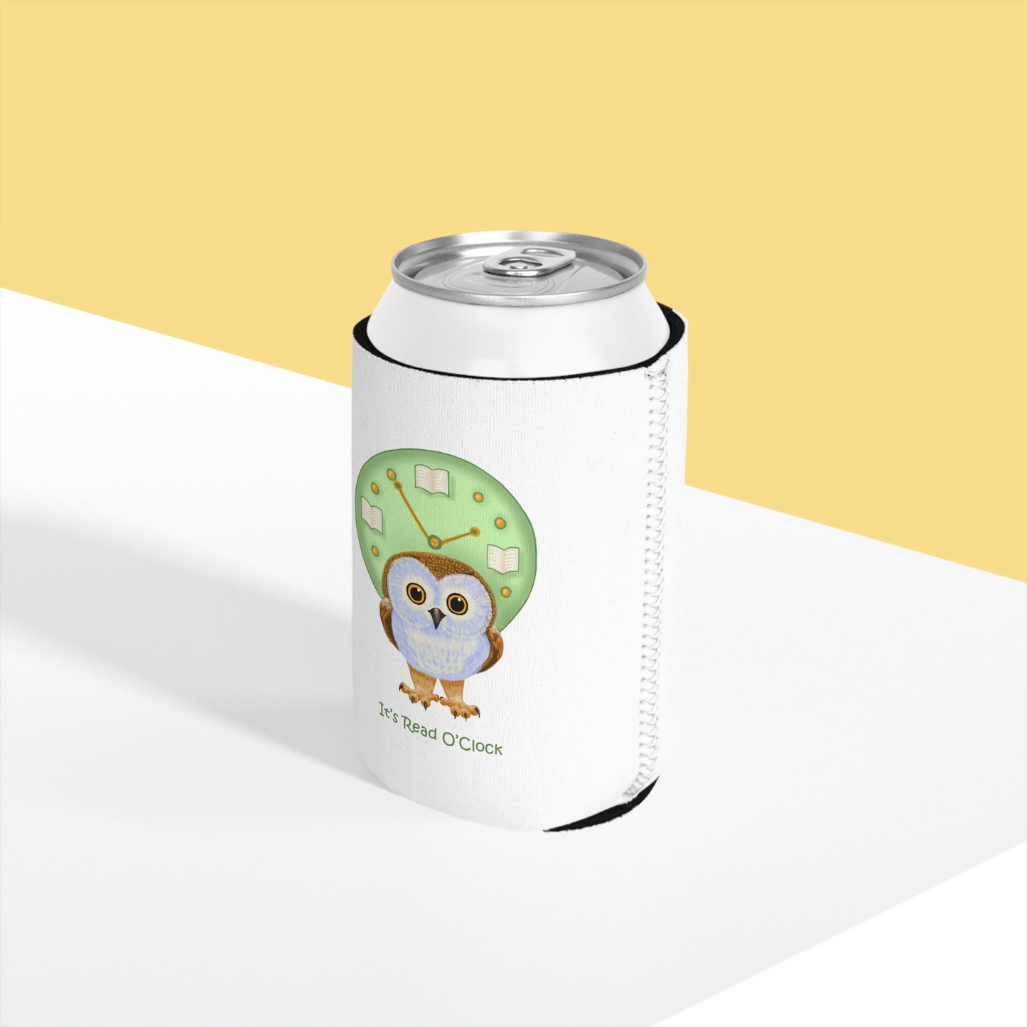 It's Read O'Clock Can Cooler Sleeve