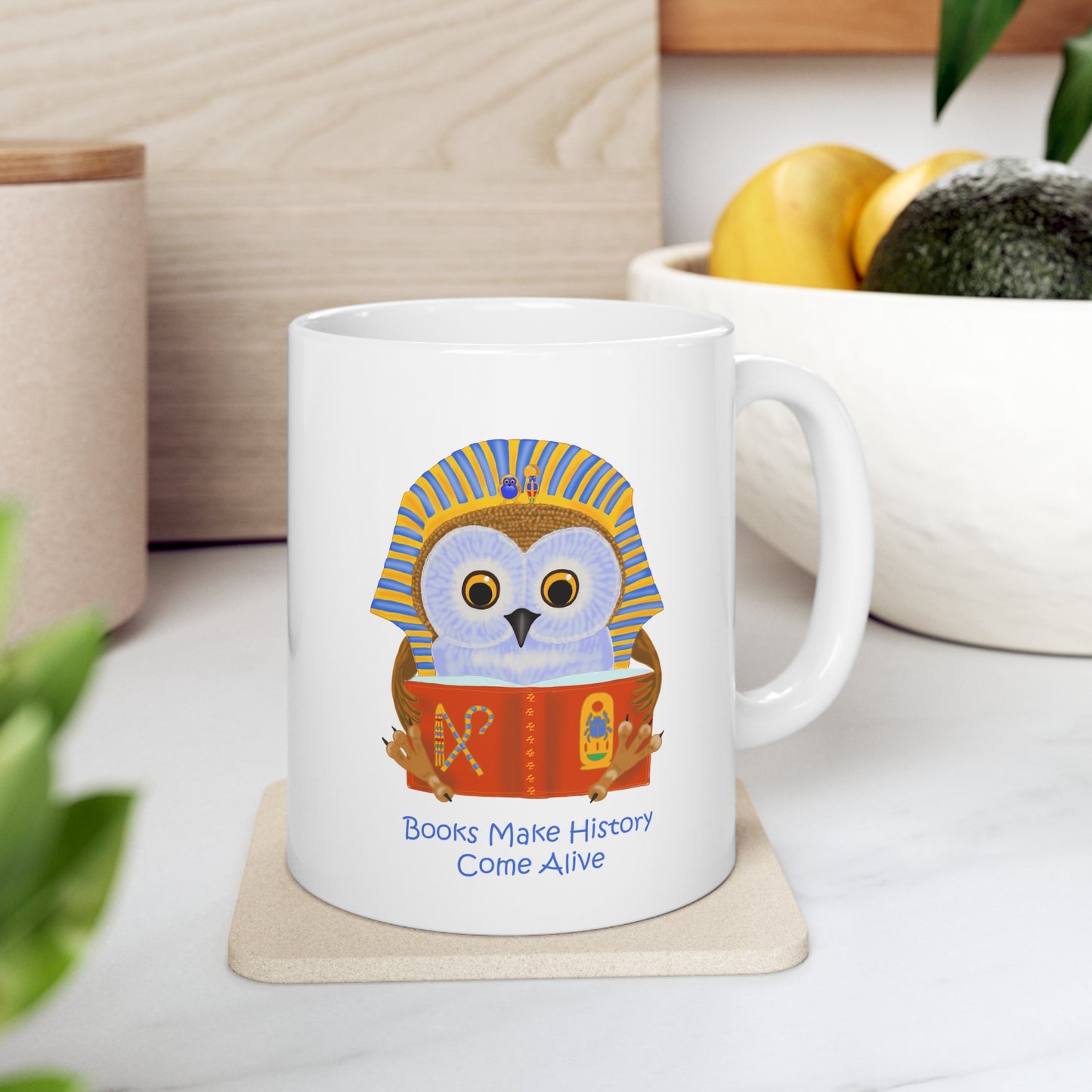 Books make history come alive Ceramic Mug 11oz