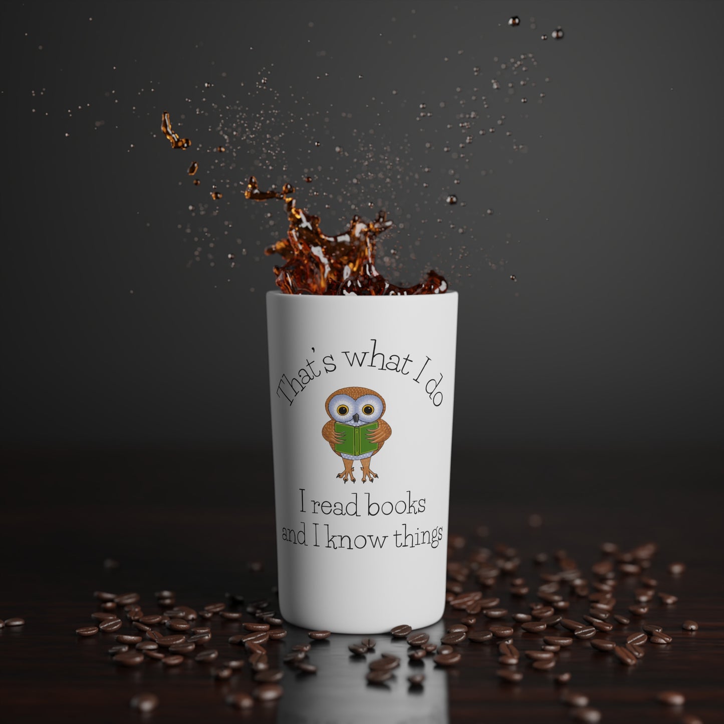 I Read Books and I know Things Conical Coffee Mugs (3oz, 8oz, 12oz)