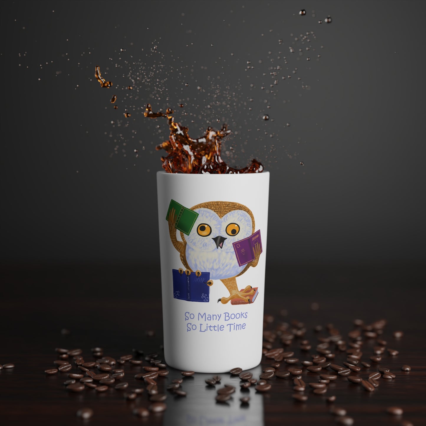 So Many Books So Little Time Conical Coffee Mugs (3oz, 8oz, 12oz)