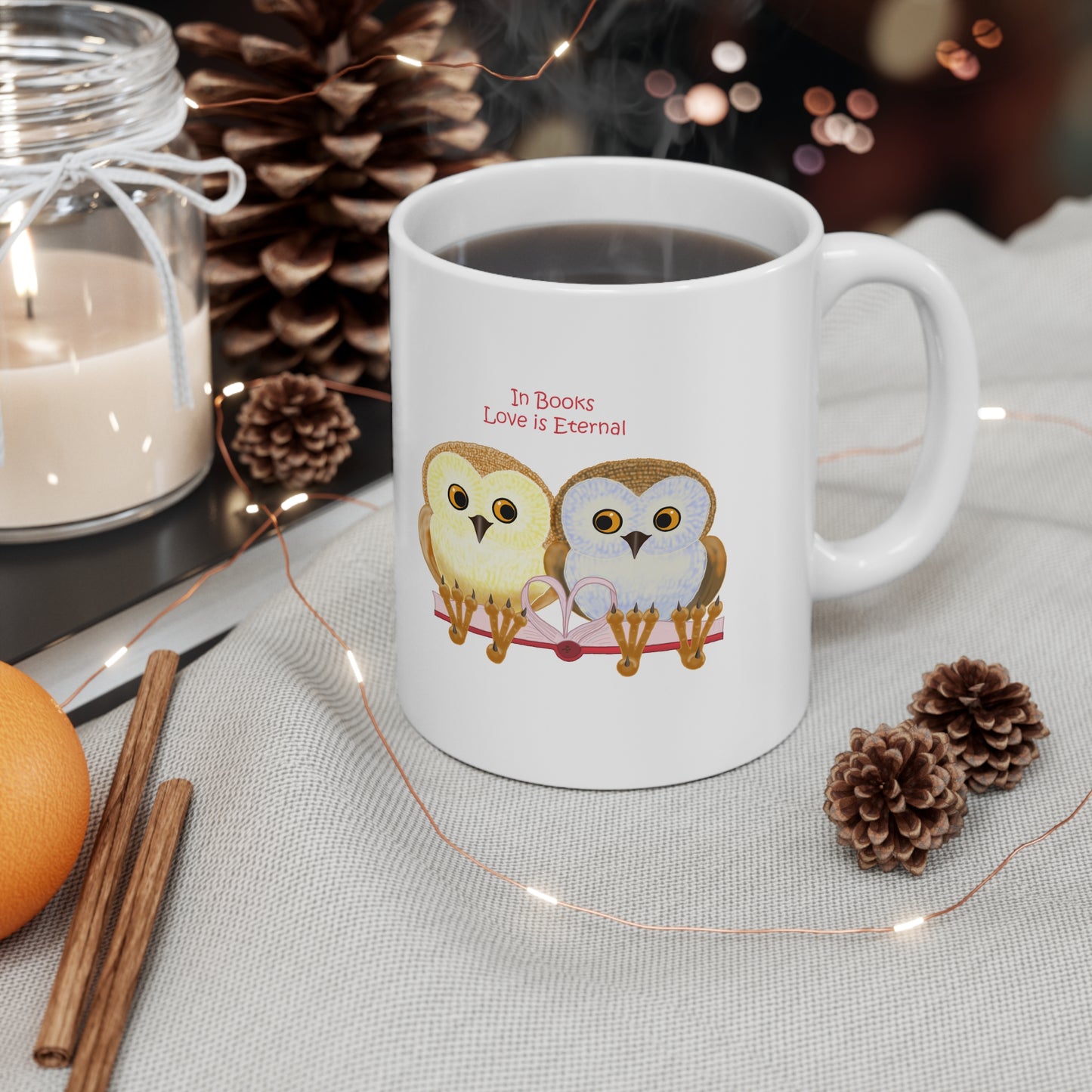 In Books Love Is Eternal Ceramic Mug 11oz