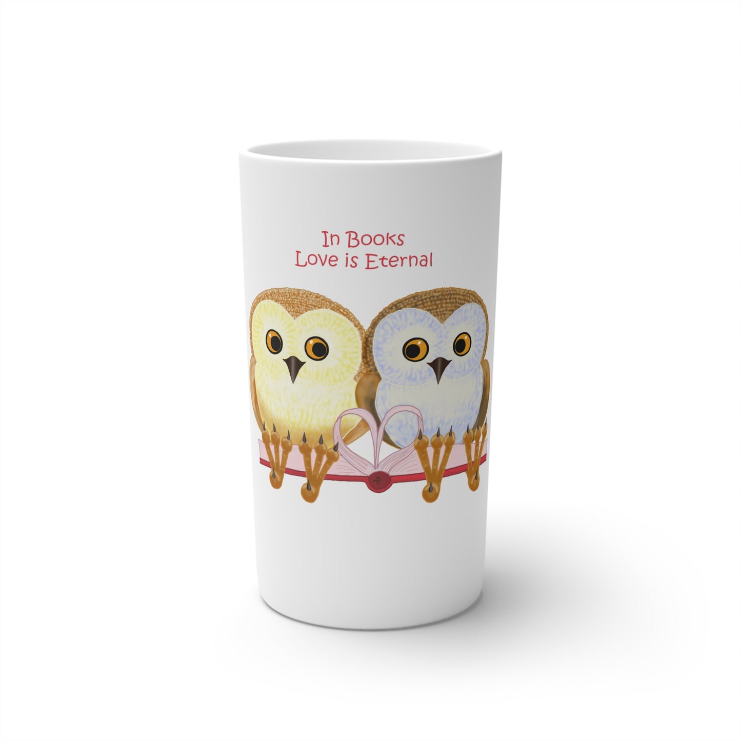 In Books Love Is Eternal Conical Coffee Mugs (3oz, 8oz, 12oz)