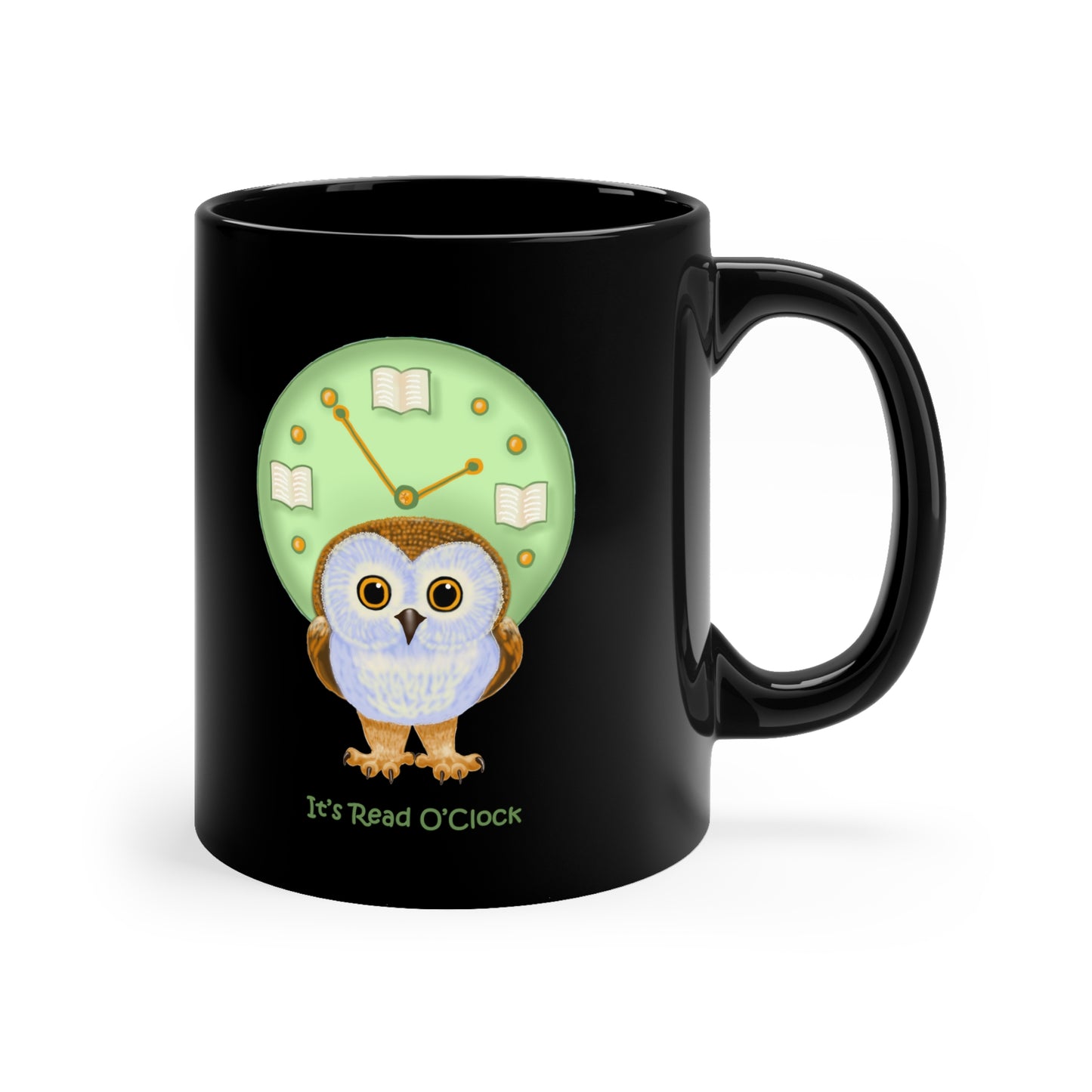 It’s Read O’Clock 11oz Black Mug
