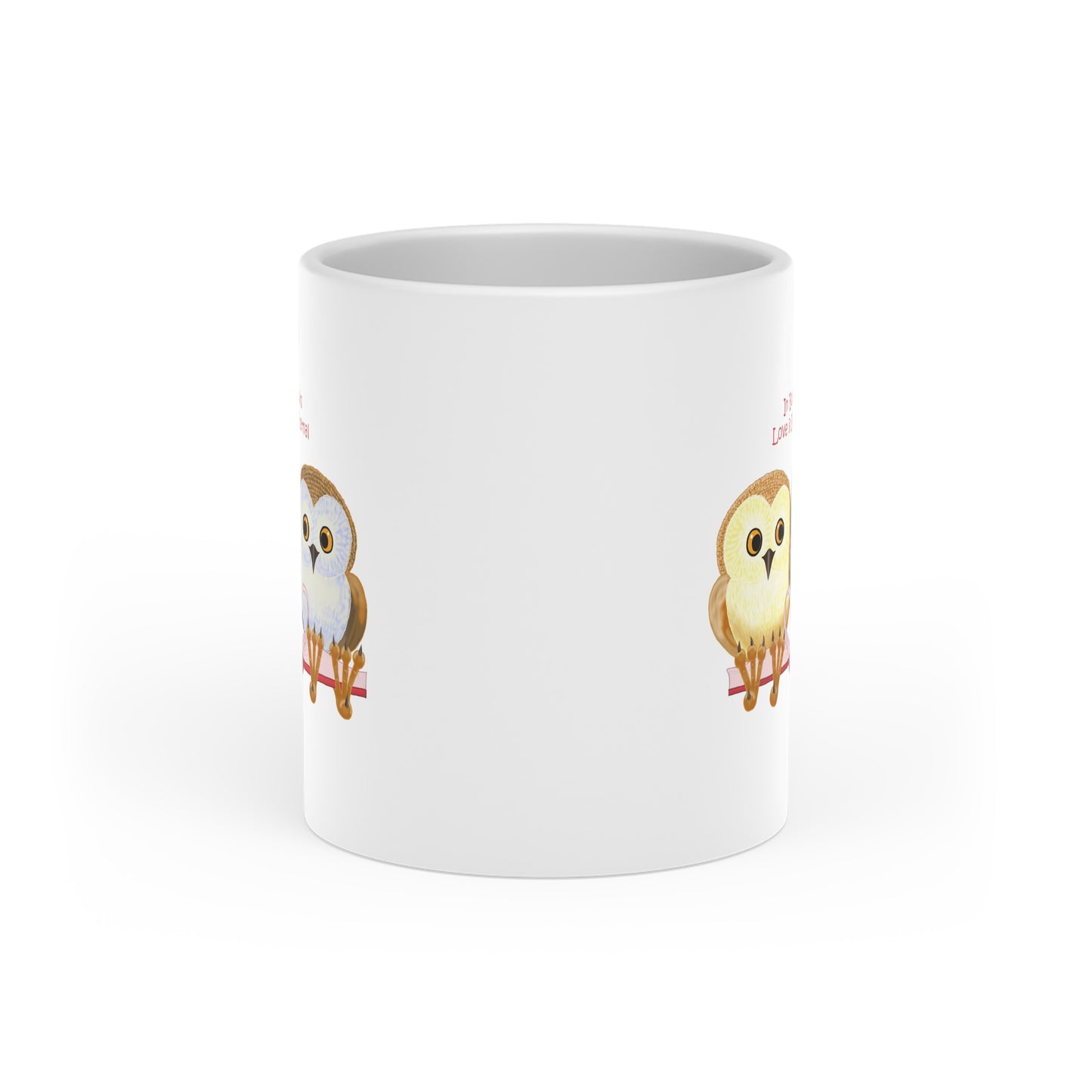 In Books Love Is Eternal Heart-Shaped Mug