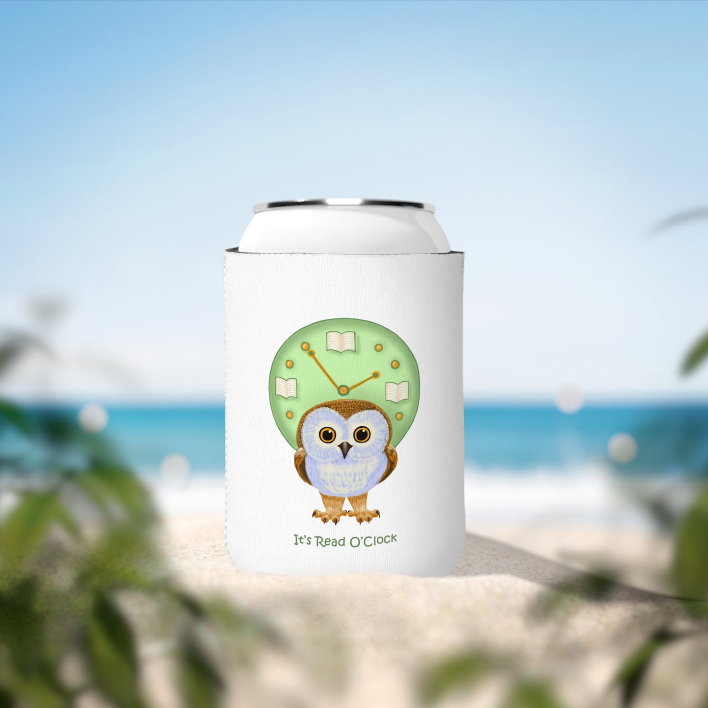 It's Read O'Clock Can Cooler Sleeve
