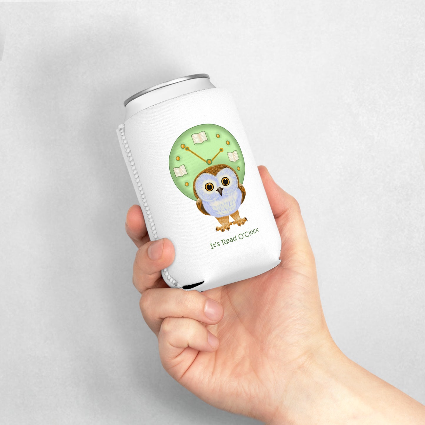 It's Read O'Clock Can Cooler Sleeve