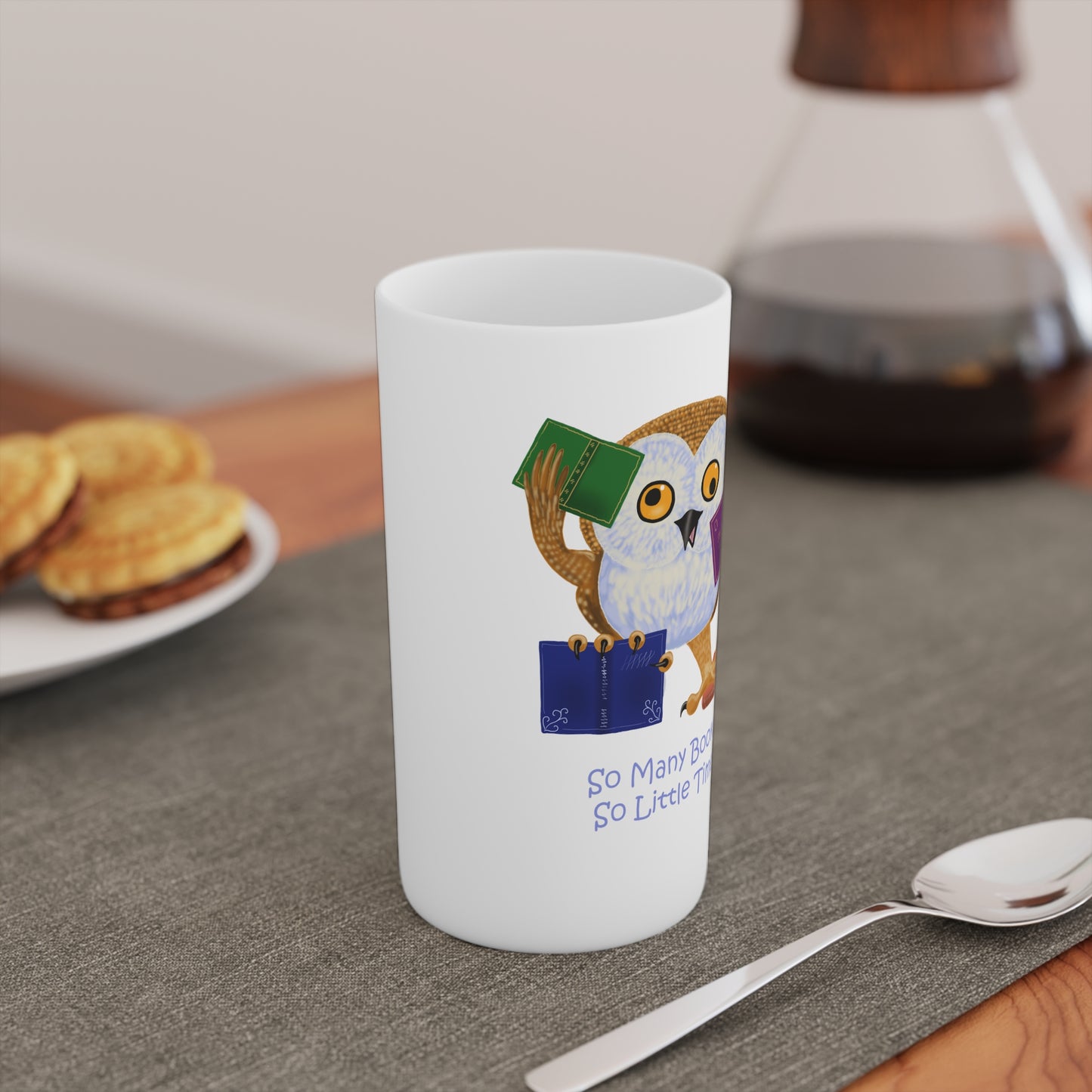 So Many Books So Little Time Conical Coffee Mugs (3oz, 8oz, 12oz)