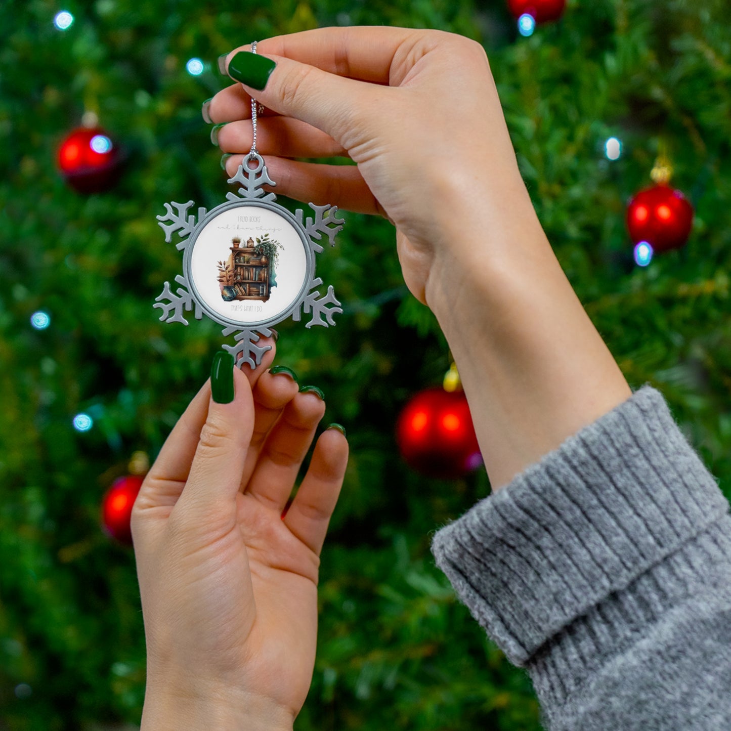 Pewter Snowflake Ornament “I read books and I know things. That’s what I do.”