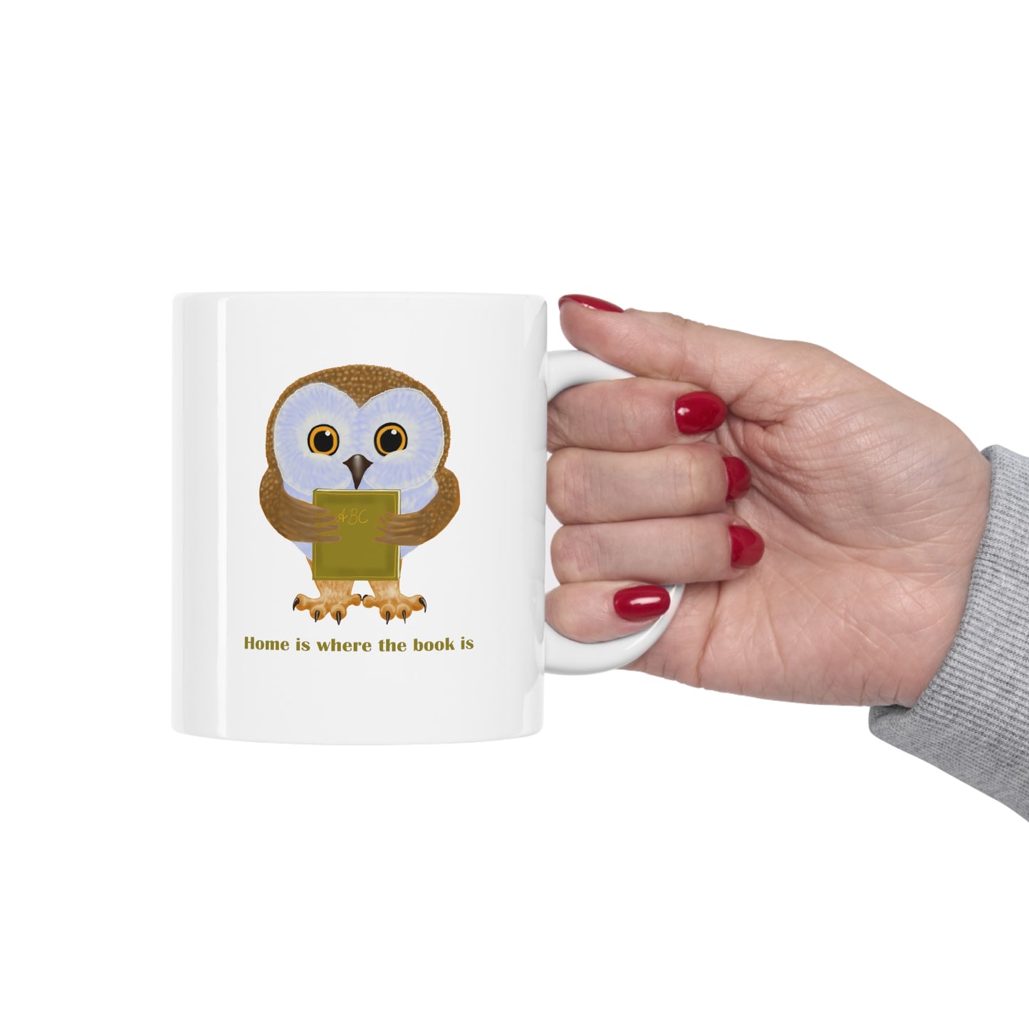 Home is Where the Book Is Ceramic Mug 11oz