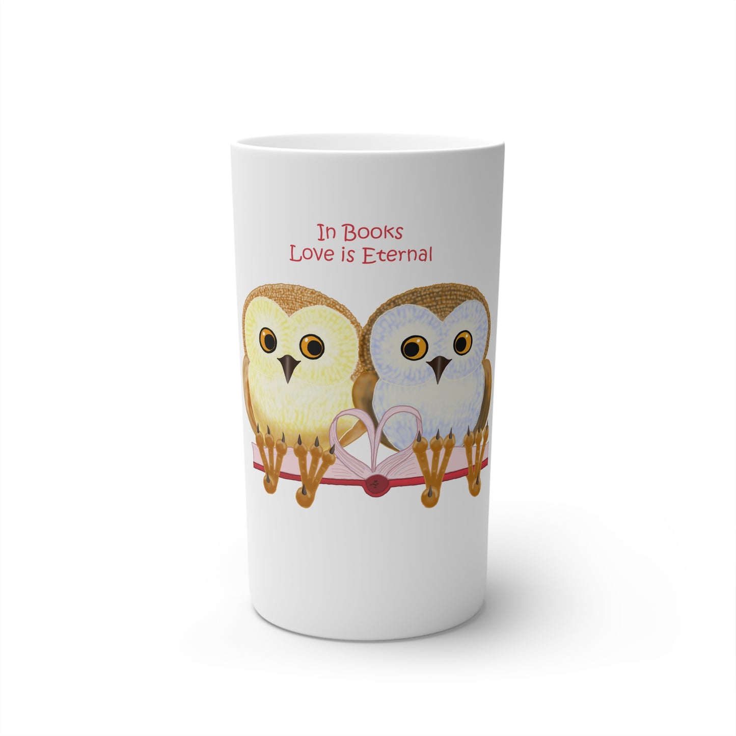 In Books Love Is Eternal Conical Coffee Mugs (3oz, 8oz, 12oz)