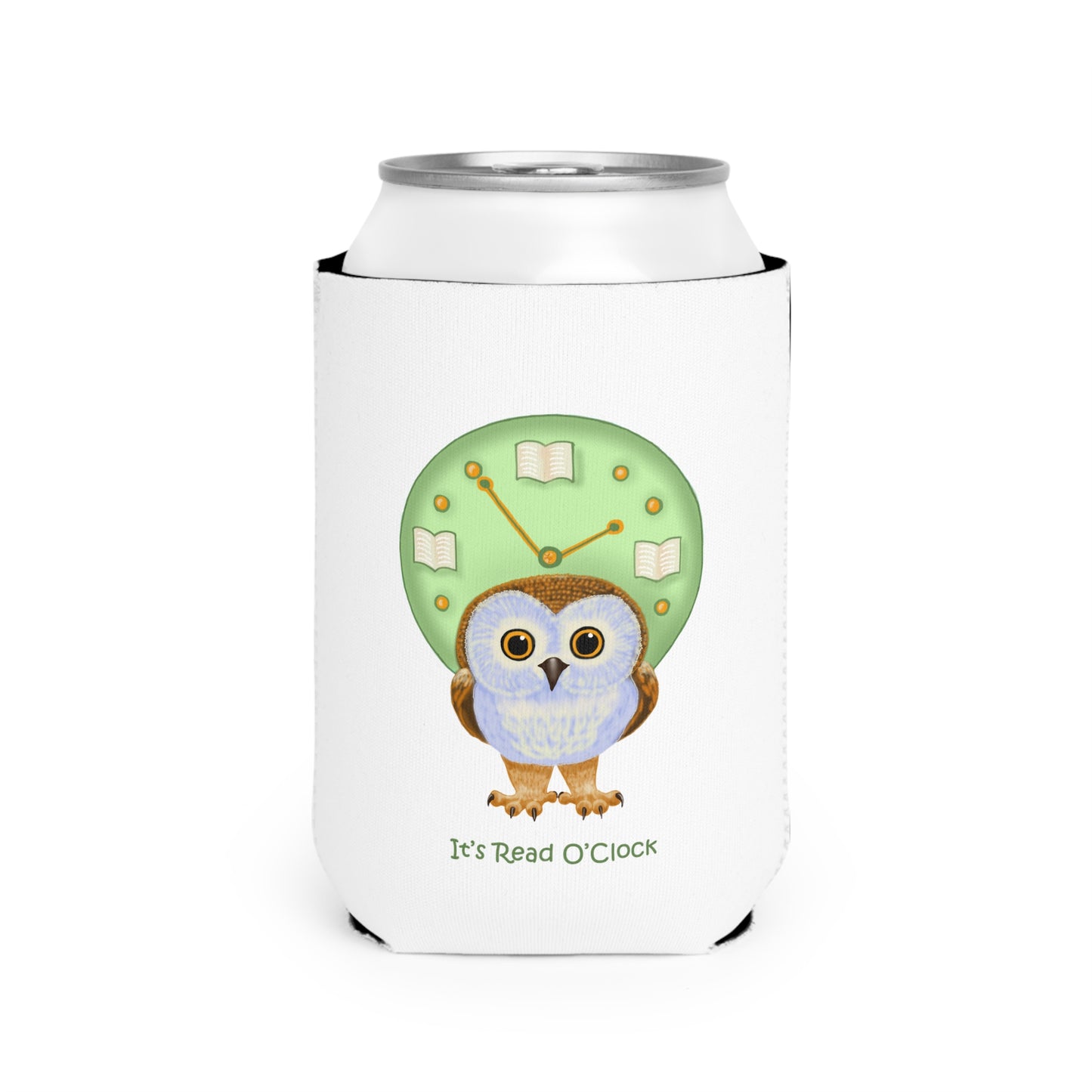 It's Read O'Clock Can Cooler Sleeve
