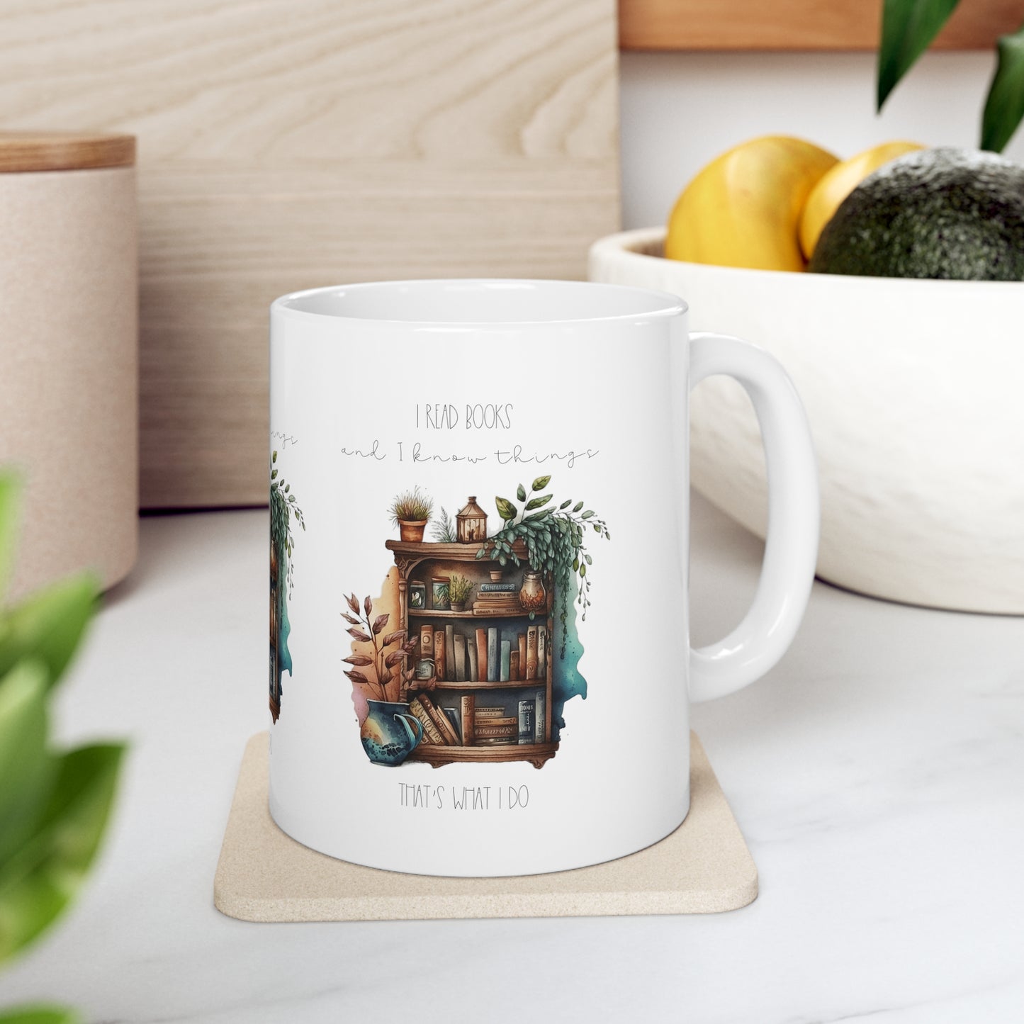 “I read books and I know things. That’s what I do.”  Ceramic Mug 11oz